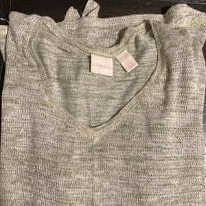 Chico’s sparkly light sweater. Size xl